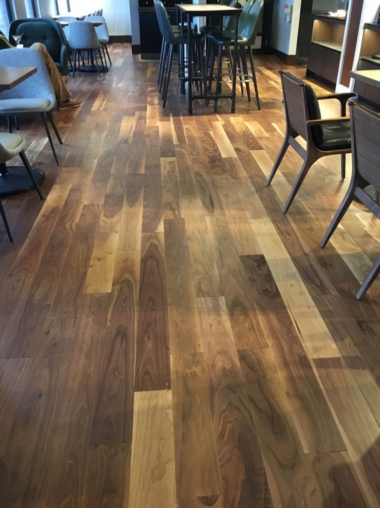 Nydree flooring located in Club M at Marriott Long Warf in Boston, MA
